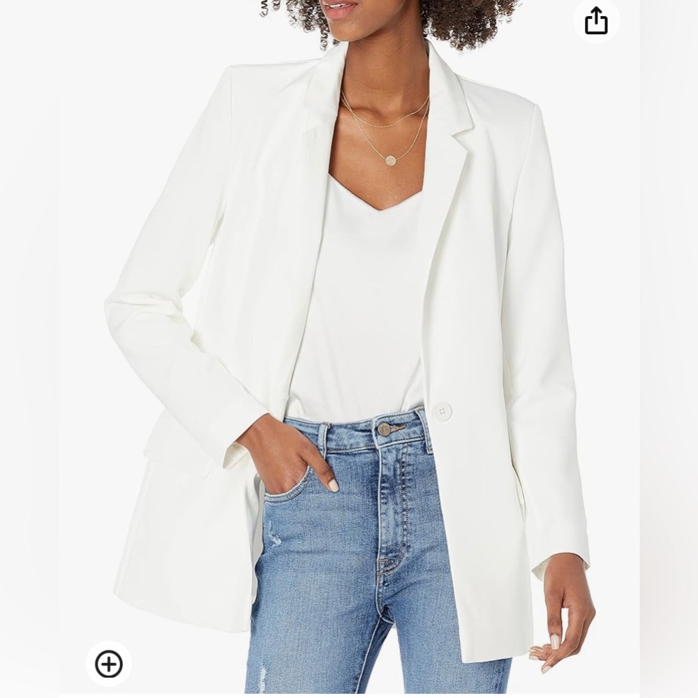 Amazon The Drop Ivory Women’s Blake Long Blazer size S